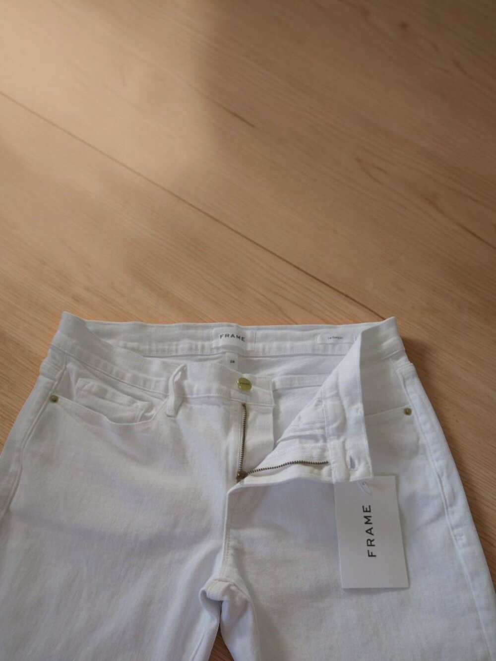 FRAME Denim - Le Garcon - White Women's Jeans, Size 28, New with tags - Picture 8 of 13